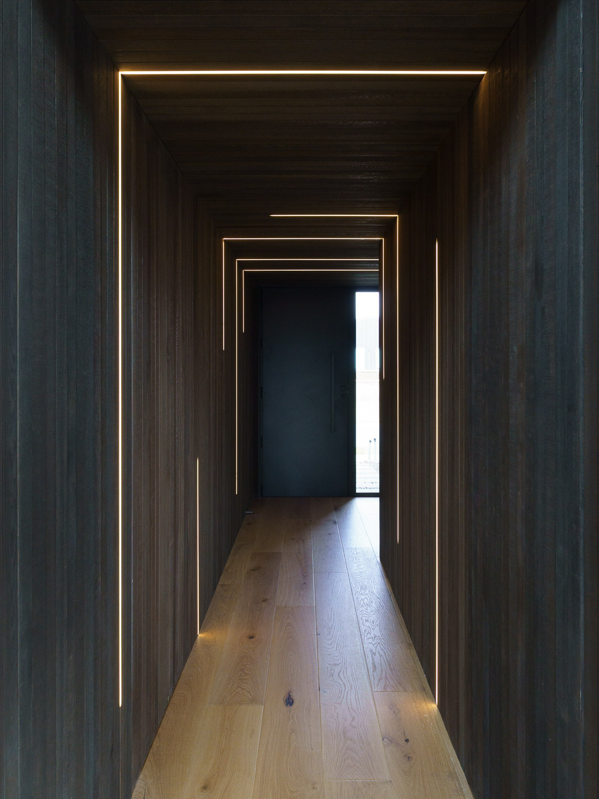 29 Campbell Rd, new construction, main hallway with LED strip lightinh