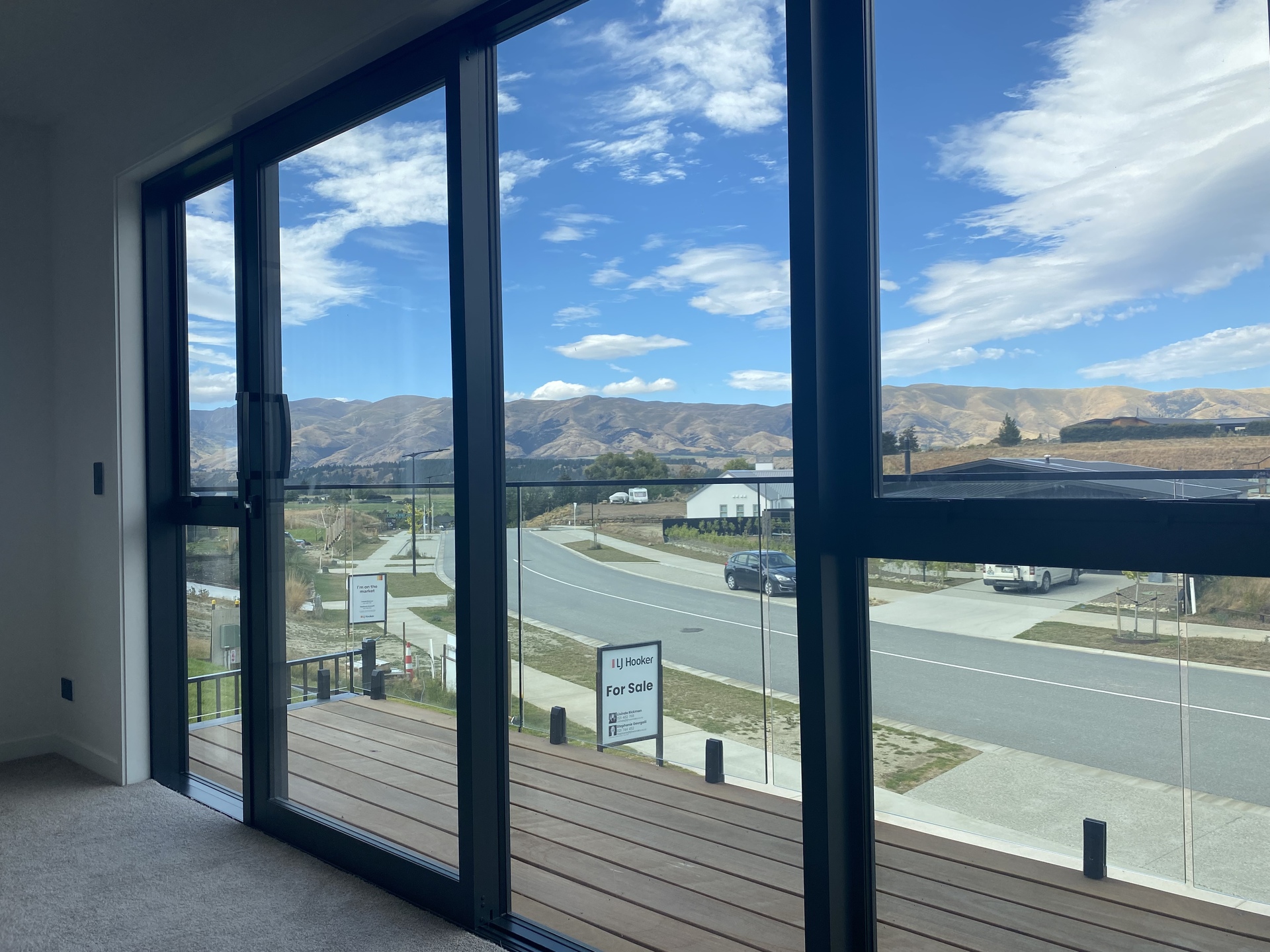 Our showhome, 36 Atkins Rd, view from upper master suite