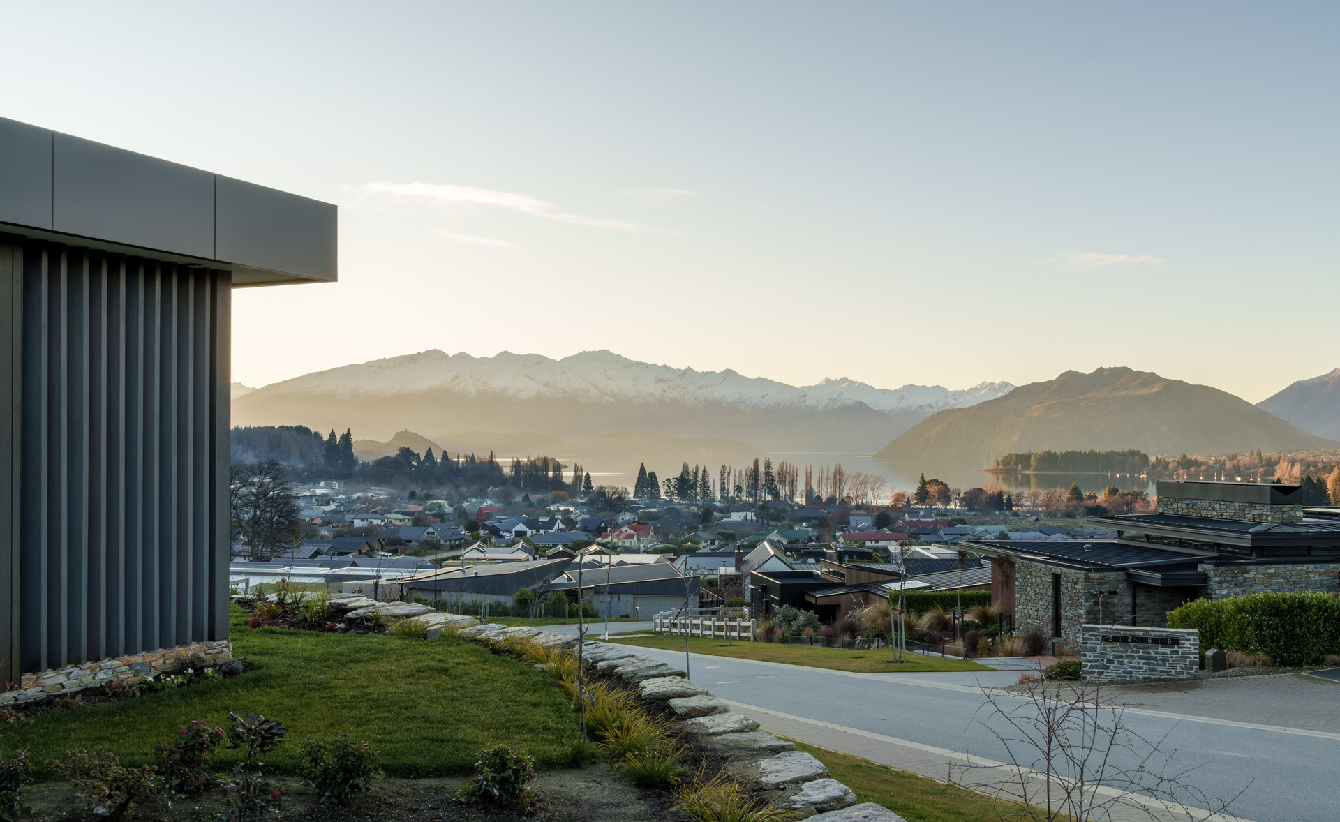 24 Jade Dr, sunset over Wanaka